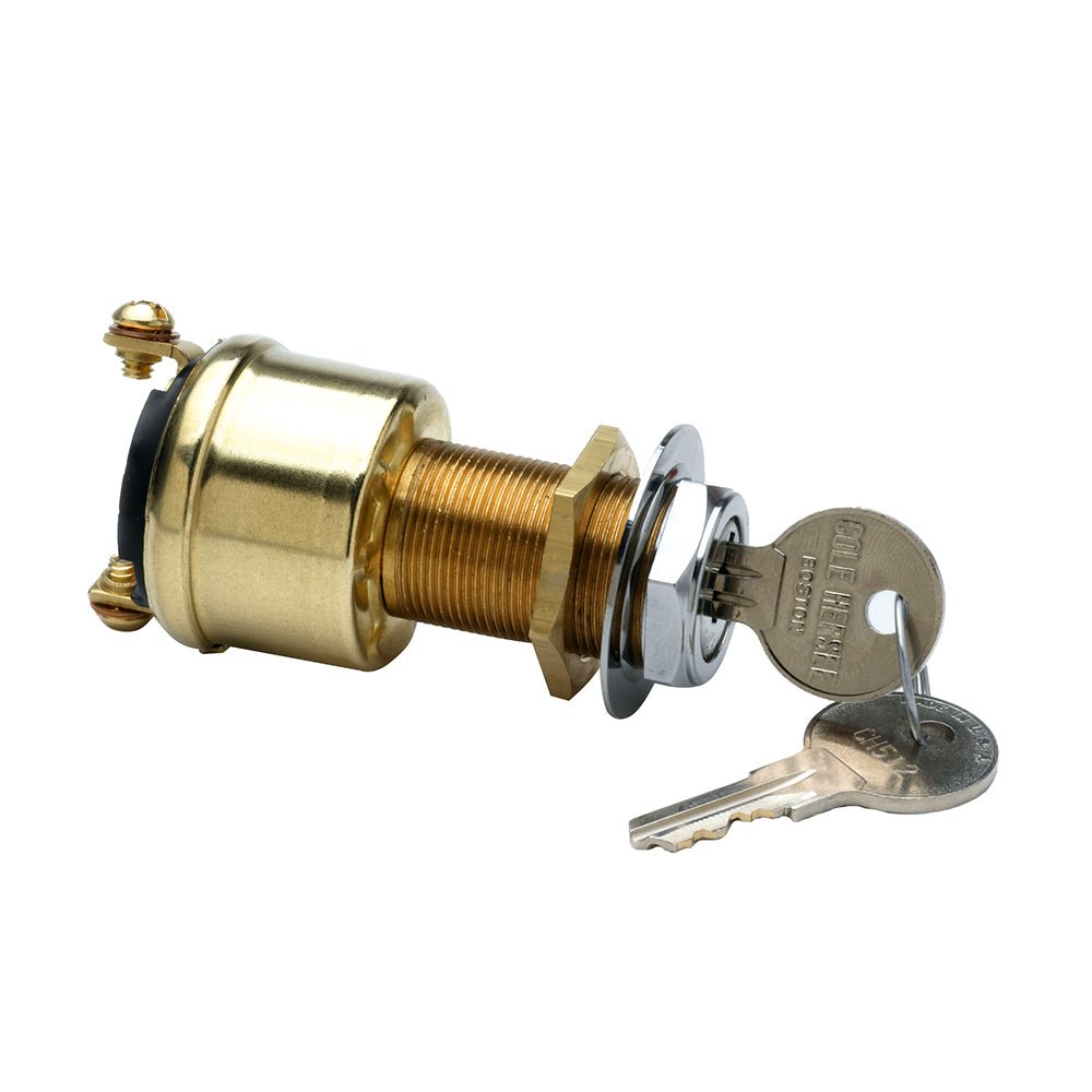 Cole Hersee 2 Position Brass Ignition Switch - M-489-BP - CW75434 - Avanquil