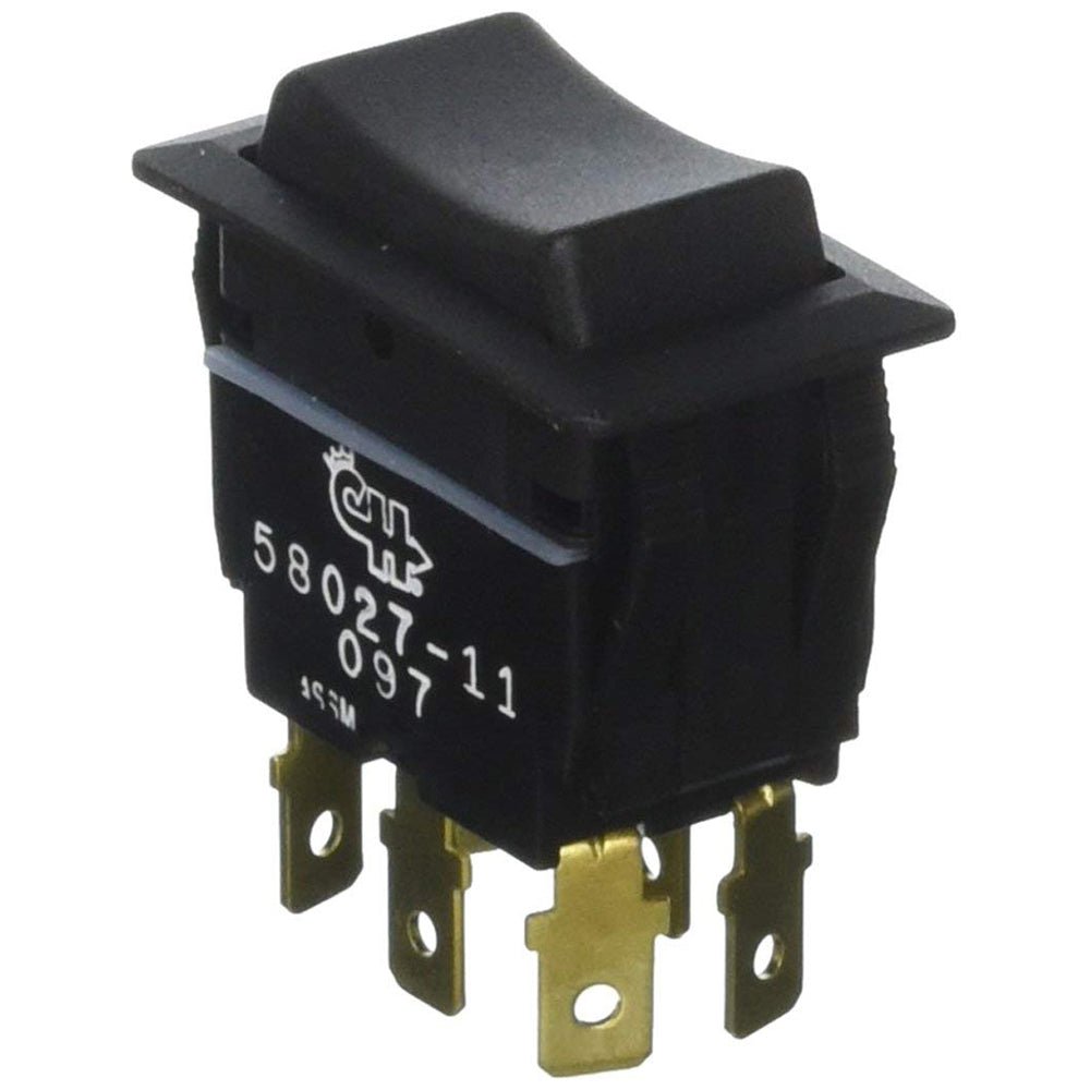Cole Hersee Sealed Rocker Switch Non-Illuminated DPDT (On)-Off-(On) 6 Blade - 58027-11-BP - CW75449 - Avanquil