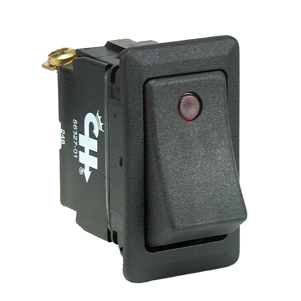 Cole Hersee Sealed Rocker Switch w/Small Round Pilot Lights SPST On-Off 3 Screw - 56327-01-BP - CW75438 - Avanquil