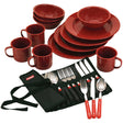 Coleman 24-Piece Speckled Enamelware Cook Set - Red - 2000016407 - CW54216 - Avanquil