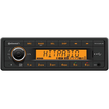 Continental Stereo w/AM/FM/BT/USB - 12V - TR7412UB-OR - CW94427 - Avanquil