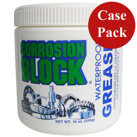 Corrosion Block High Performance Waterproof Grease - 16oz Tub - Non-Hazmat, Non-Flammable & Non-Toxic *Case of 6* - 25016CASE - CW76737 - Avanquil