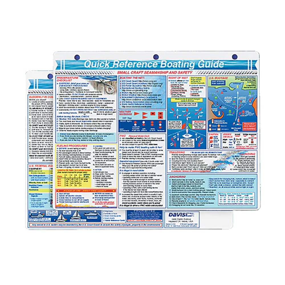 Davis Quick Reference Boating Guide Card - 128 - CW98317 - Avanquil