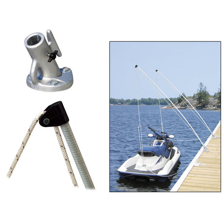 Dock Edge Economy Mooring Whips 2PC 12ft 4000 LBS up to 23 ft - 3120-F - CW38515 - Avanquil