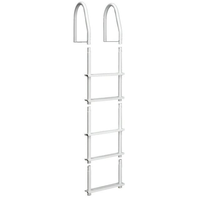 Dock Edge Fixed 5 Step Ladder Bight White Galvalume - 2105-F - CW39332 - Avanquil