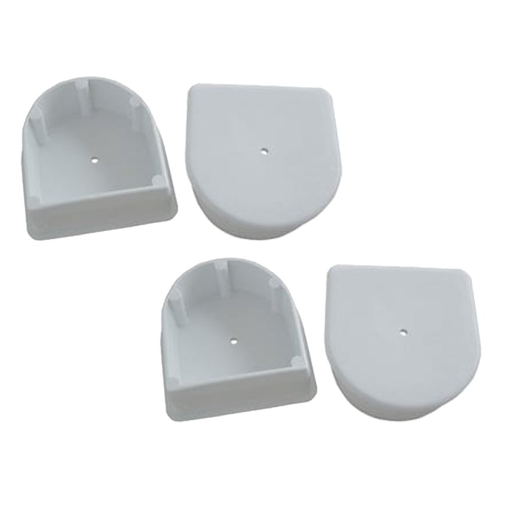 Dock Edge Small End Plug - White *4-Pack - DE1027F - CW85936 - Avanquil