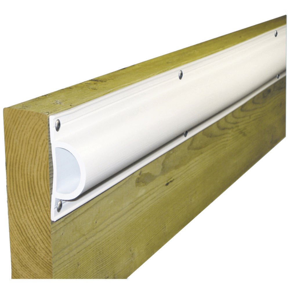 Dock Edge Standard "D" PVC Profile 16ft Roll - White - 1190-F - CW38493 - Avanquil