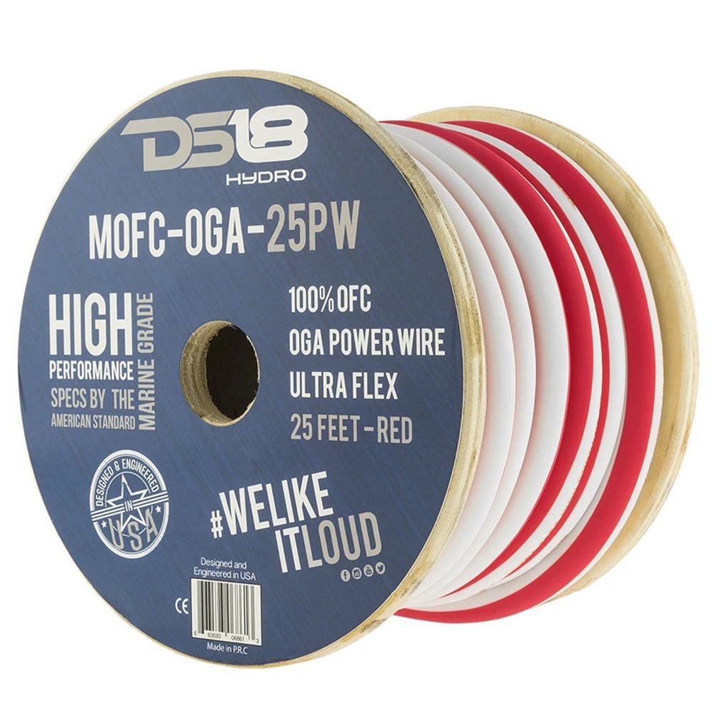 DS18 HYDRO Marine Grade OFC Power Wire 0 GA - 25' Roll - MOFC0GA25P - CW84146 - Avanquil