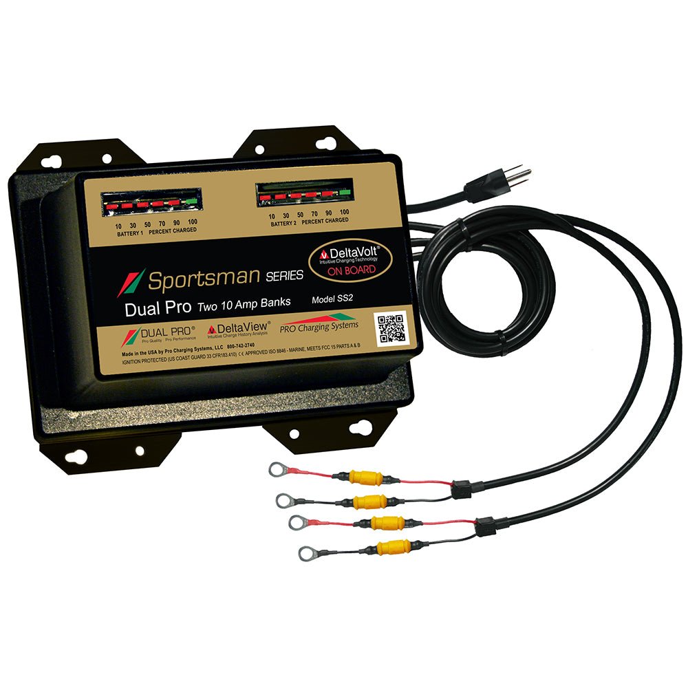 Dual Pro Sportsman Series Battery Charger - 20A - 2-10A-Banks - 12V/24V - SS2 - CW68405 - Avanquil
