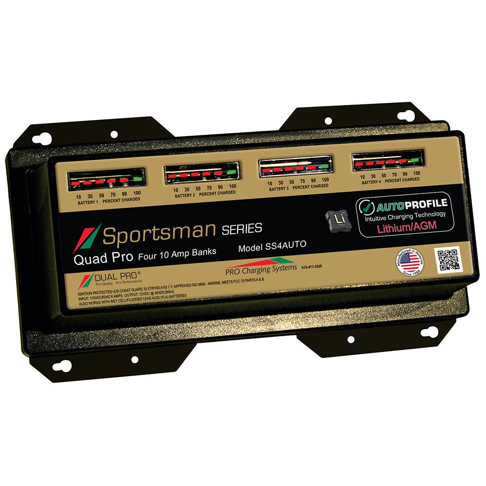 Dual Pro SS4 Auto 40A - 4-Bank Lithium/AGM Battery Charger - SS4AUTO - CW89679 - Avanquil