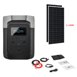 EcoFlow DELTA 1008Wh 1600W + Solar Panels Complete Solar Generator Kit - EF-EFDELTA1000-AM+XT60+RS-M200[2]+RS-30102 - Avanquil