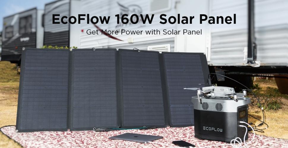 EcoFlow DELTA 1800W 1260Wh + 160W Solar Panel - EF-DELTAAMSP161 - Avanquil
