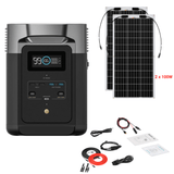 EcoFlow DELTA 2 + Solar Panels Complete Solar Generator Kit - EF-DELTA2+XT60+RS-F100[2]+RS-30102-T2 - Avanquil