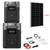 EcoFlow DELTA 2 + Solar Panels Complete Solar Generator Kit - EF-DELTA2-DELTA2EB+XT60+RS-M100+RS-30102 - Avanquil