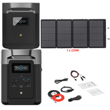 EcoFlow DELTA 2 + Solar Panels Complete Solar Generator Kit - EF-DELTA2-DELTAMaxEB+EF-Solar220W+RS-30102 - Avanquil