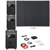 EcoFlow DELTA Pro + Solar Panels Complete Solar Generator Kit - EF-DELTAPro+EB[2]+EF-400W[3]+RS-50102-1 - Avanquil