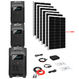 EcoFlow DELTA Pro + Solar Panels Complete Solar Generator Kit - EF-DELTAPro+XT60+EB[2]+RS-M100[6]+RS-50102-T2 - Avanquil