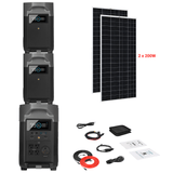 EcoFlow DELTA Pro + Solar Panels Complete Solar Generator Kit - EF-DELTAPro+XT60+EB[2]+RS-M200[2]+RS-50102 - Avanquil
