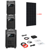 EcoFlow DELTA Pro + Solar Panels Complete Solar Generator Kit - EF-DELTAPro+XT60+EB[2]+RS-M200+RS-50102 - Avanquil