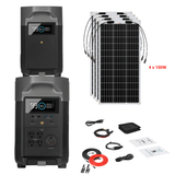 EcoFlow DELTA Pro + Solar Panels Complete Solar Generator Kit - EF-DELTAPro+XT60+EB+RS-F100[4]+RS-50102-T2 - Avanquil