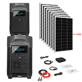 EcoFlow DELTA Pro + Solar Panels Complete Solar Generator Kit - EF-DELTAPro+XT60+EB+RS-M100[8]+RS-50102-T2 - Avanquil