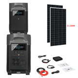 EcoFlow DELTA Pro + Solar Panels Complete Solar Generator Kit - EF-DELTAPro+XT60+EB+RS-M200[2]+RS-50102 - Avanquil