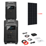 EcoFlow DELTA Pro + Solar Panels Complete Solar Generator Kit - EF-DELTAPro+XT60+EB+RS-M200+RS-50102 - Avanquil