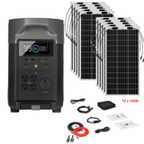 EcoFlow DELTA Pro + Solar Panels Complete Solar Generator Kit - EF-DELTAPro+XT60+RS-F100[10]+RS-50102-T2 - Avanquil