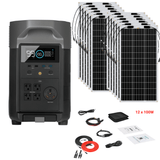 EcoFlow DELTA Pro + Solar Panels Complete Solar Generator Kit - EF-DELTAPro+XT60+RS-F100[12]+RS-50102-T2 - Avanquil