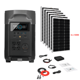 EcoFlow DELTA Pro + Solar Panels Complete Solar Generator Kit - EF-DELTAPro+XT60+RS-M100[6]+RS-50102-T2 - Avanquil