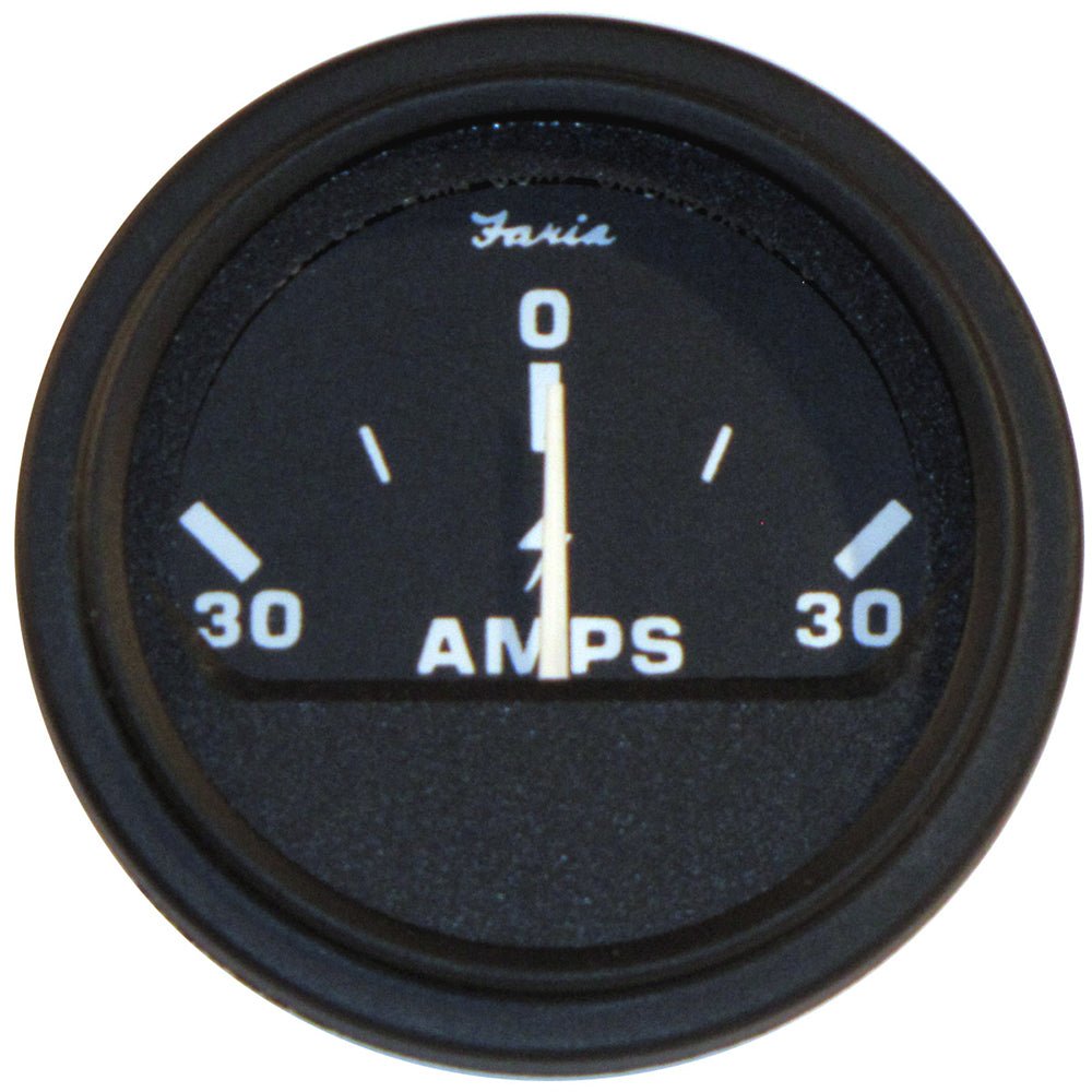 Faria 2" Heavy-Duty Ammeter (30-0-30) - Black - 23005 - CW74590 - Avanquil
