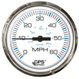 Faria 4" Chesepeake White SS Studded Speedometer - 60MPH (GPS) - 33839 - CW69957 - Avanquil