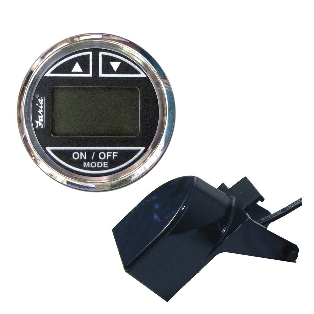 Faria Chesapeake Black 2" Depth Sounder w/Transom Mount Transducer - 13750 - CW63428 - Avanquil