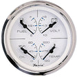 Faria Chesapeake SS White 4" Multifunction 4-in-1 Combination Gauge w/Fuel, Oil, Water & Volts - 33851 - CW70097 - Avanquil