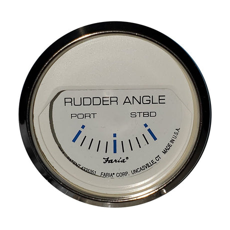 Faria Chesapeake White 2" Rudder Angle Indicator - 13822 - CW77894 - Avanquil