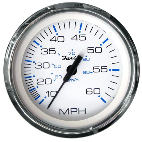 Faria Chesapeake White SS 4" Speedometer - 60MPH (Mechanical) - 33811 - CW54647 - Avanquil