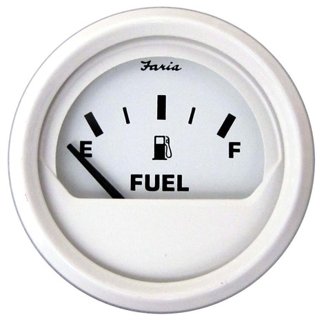 Faria Dress White 2" Fuel Level Gauge (Metric) - 13117 - CW80145 - Avanquil