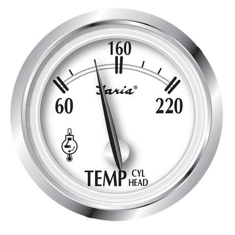 Faria Newport SS 2" Cylinder Head Temperature Gauge w/Sender - 60° to 220° F - 25011 - CW87949 - Avanquil