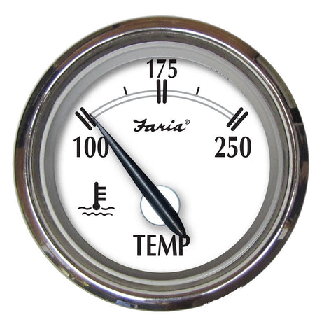 Faria Newport SS 2" Water Temperature Gauge - 100° to 250° F - 25002 - CW87940 - Avanquil