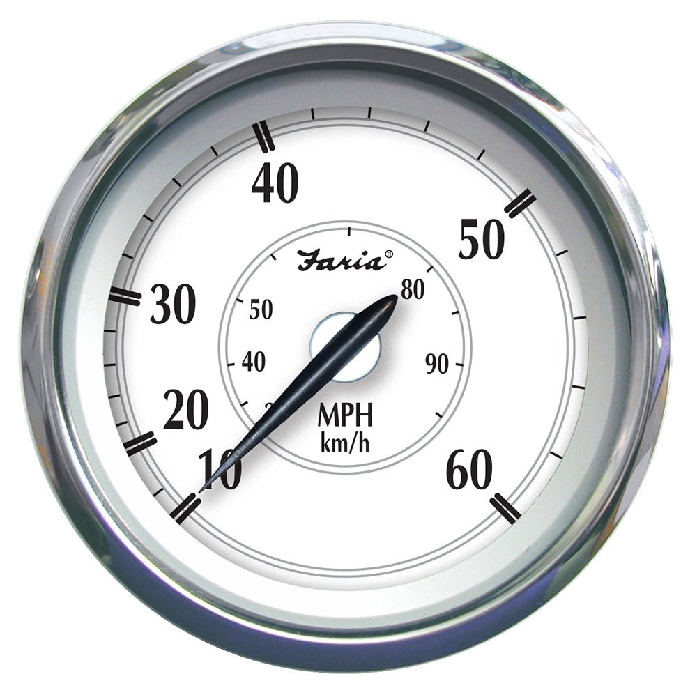 Faria Newport SS 4" Speedometer - 0 to 60 MPH - 45010 - CW87960 - Avanquil