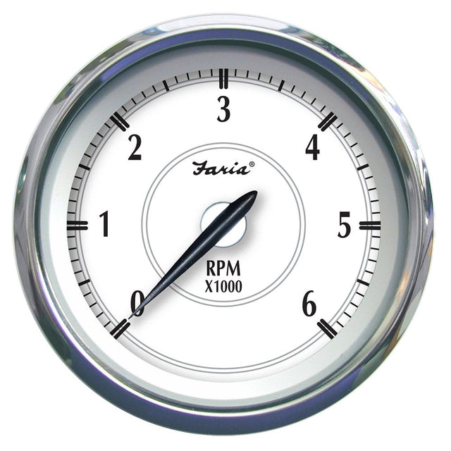 Faria Newport SS 4" Tachometer f/Gas Inboard/Outboard - 0 to 6000 RPM - 45002 - CW87952 - Avanquil