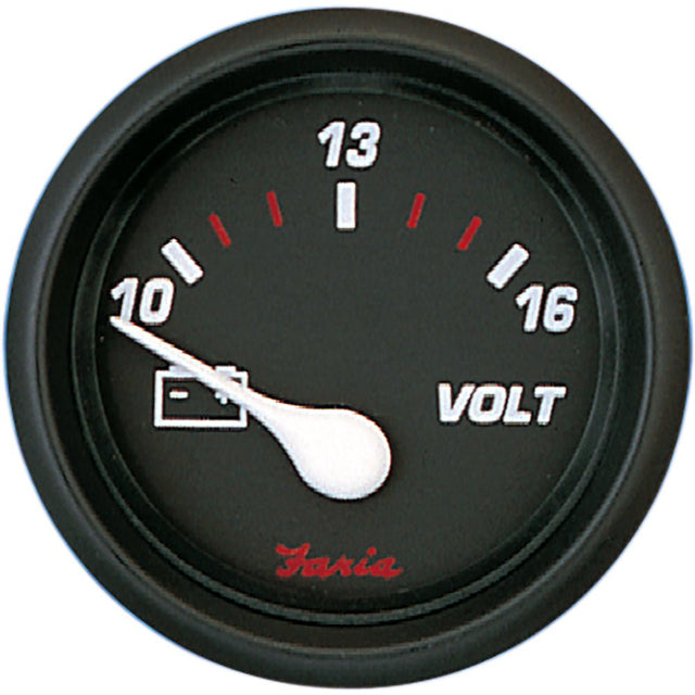 Faria Professional Red 2" Voltmeter - 14605 - CW80168 - Avanquil