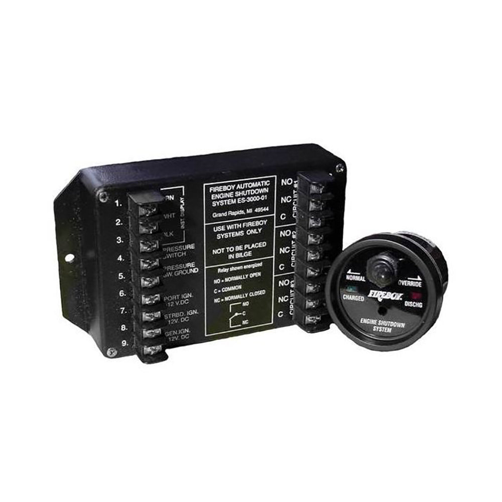 Fireboy-Xintex 8 Circuit Engine Shutdown w/Time Delay - Round Display - ES-8015-01 - CW83225 - Avanquil