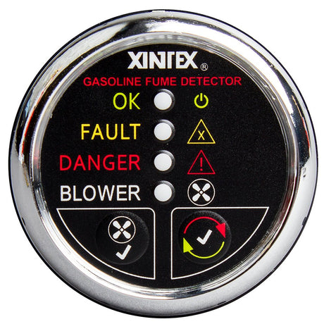 Fireboy-Xintex Gasoline Fume Detector w/Blower Control - Chrome Bezel - 12V - G-1CB-R - CW63868 - Avanquil