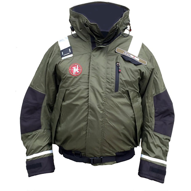 First Watch AB-1100 Flotation Bomber Jacket - Green - XXL - AB-1100-PRO-GN-2XL - CW74805 - Avanquil