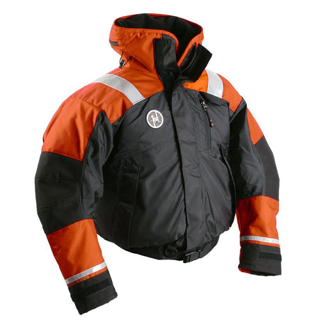 First Watch AB-1100 Flotation Bomber Jacket - Orange/Black - Small - AB-1100-OB-S - CW94498 - Avanquil