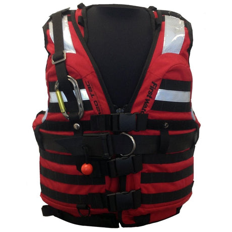 First Watch HBV-100 High Buoyancy Rescue Vest - Red/Black - XL to 3XL - HBV-100-RD-XL-3XL - CW74848 - Avanquil