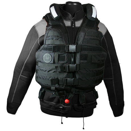 First Watch HBV-100 High Buoyancy Tactical Vest - Black - Medium to XL - HBV-100-BK-M-XL - CW74845 - Avanquil