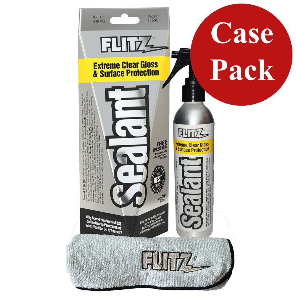 Flitz Ceramic Sealant Spray Bottle w/Microfiber Polishing Cloth - 236ml/8oz *Case of 6* - CS 02908CASE - CW72062 - Avanquil