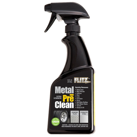 Flitz Metal Pre-Clean - All Metals Icluding Stainless Steel - 16oz Spray Bottle - AL 01706 - CW59495 - Avanquil
